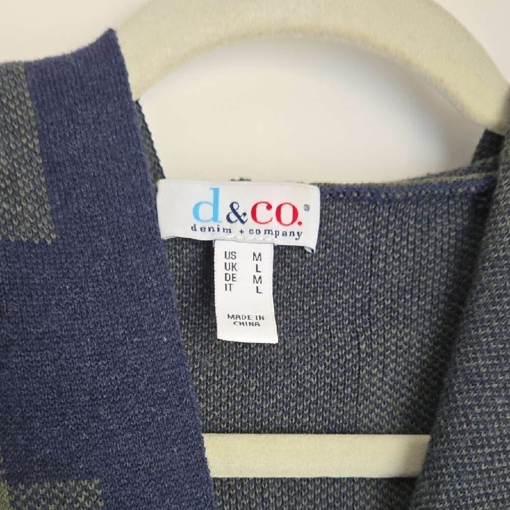 Denim & Co. Regular Button Front Sweater Tunic Cardigan - Picture 3 of 4